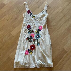 Vintage Joystick embroidered dress~